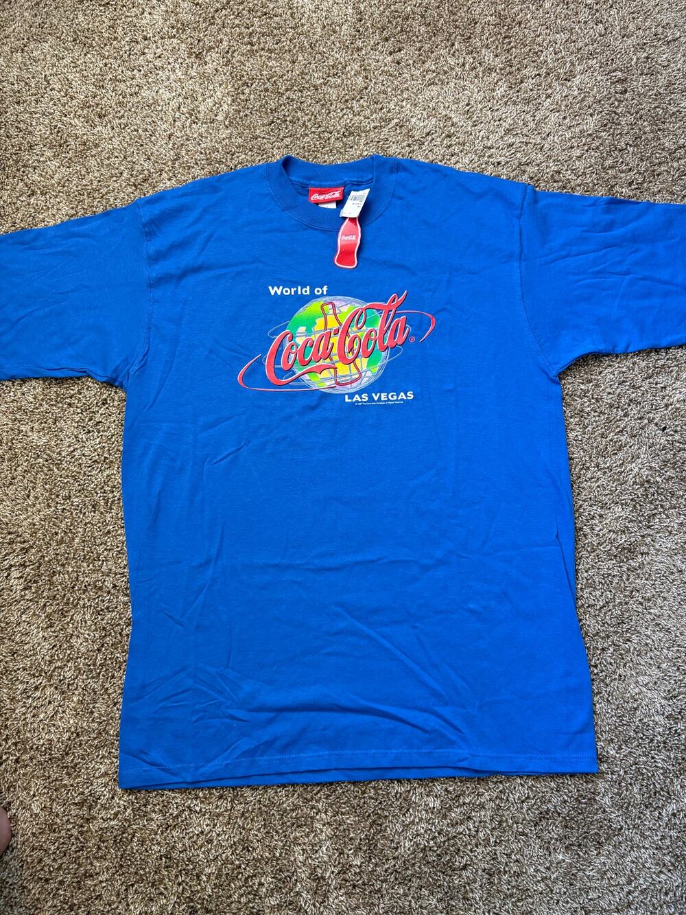 NWT Vintage 1997 Everything Coca Cola World of Coca Cola Las Vegas Size Large